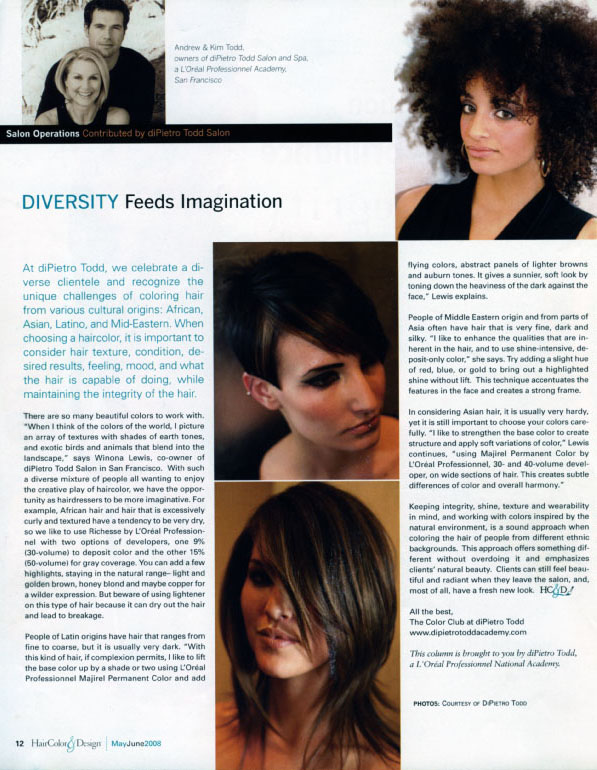 Hair Color & Design June 2008